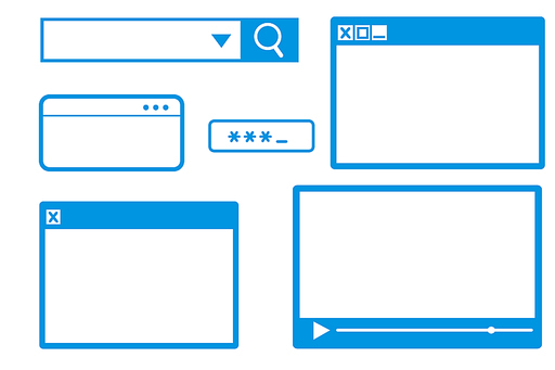 팝업창,컴퓨터,비밀번호,검색창 프레임 모음