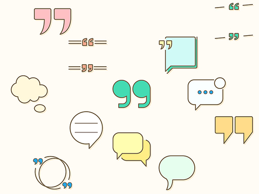 Quotes and speech bubble element Vector illustration. messages, chat, quotation, pop-up, speech, dialogue and more. Flat illustration.