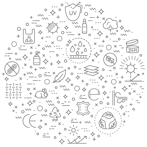 Simple Set of packaging and recycling Related Vector Line Illustration. Contains such Icons as organic, fresh, natural, vegan, zero waste, fabric and Other Elements.