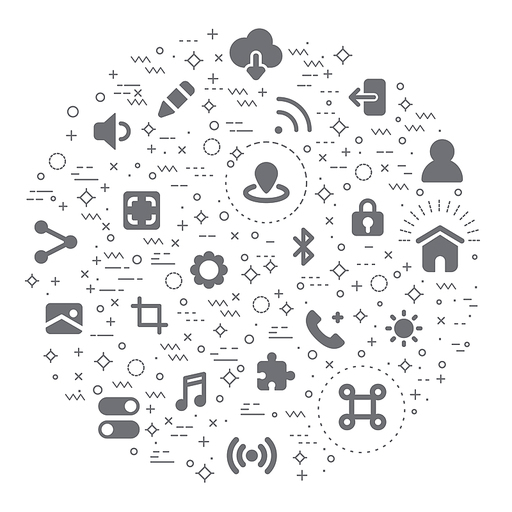 Simple Set of user interface Related Vector Line Icons. Vector collection of chat, ui, basic, social, network, app, contact, application and design elements symbols or logo element.