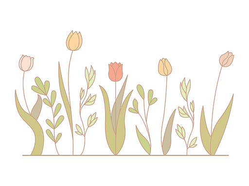 Vector of Illustration of wild flowers about flowers, icon, illustration, floral, and nature. Beautiful flower style color