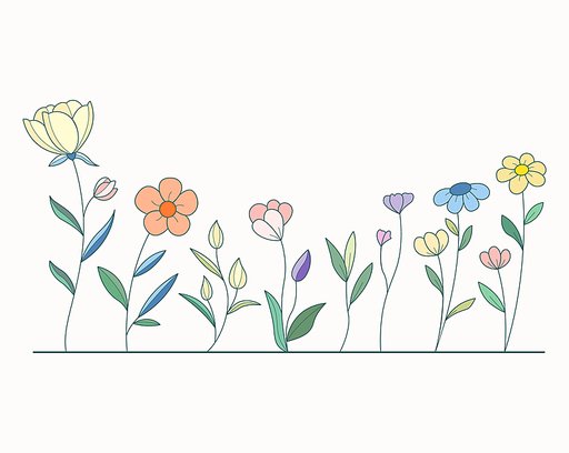 Vector of Illustration of wild flowers about flowers, icon, illustration, floral, and nature. Beautiful flower style color