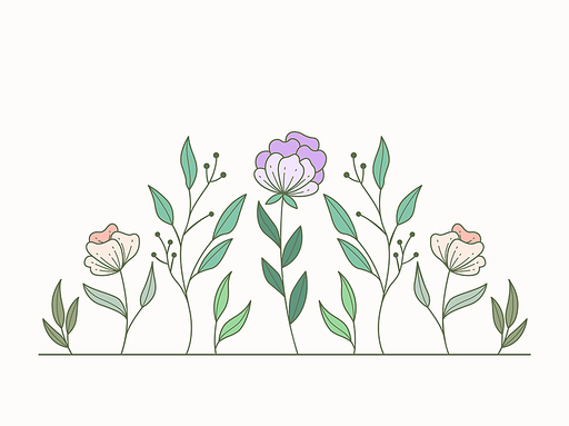 Vector of Illustration of wild flowers about flowers, icon, illustration, floral, and nature. Beautiful flower style color