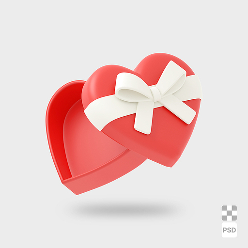 하트 상자 3D 아이콘 |  Heart box 3d icon