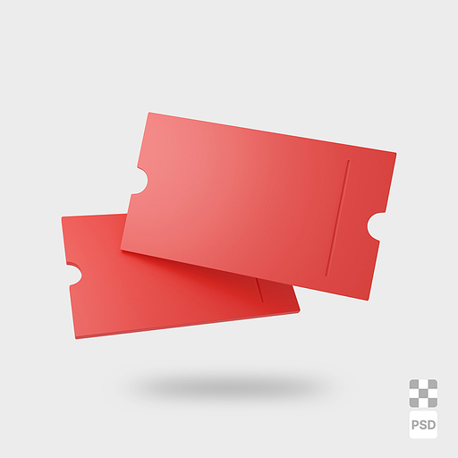 3D 티켓(빨간색) 이미지 3 | 3D TICKET(RED) IMAGE 3