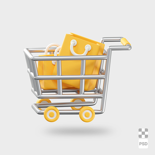 쇼핑카트  3D 이미지 | Shopping Cart 3D Image