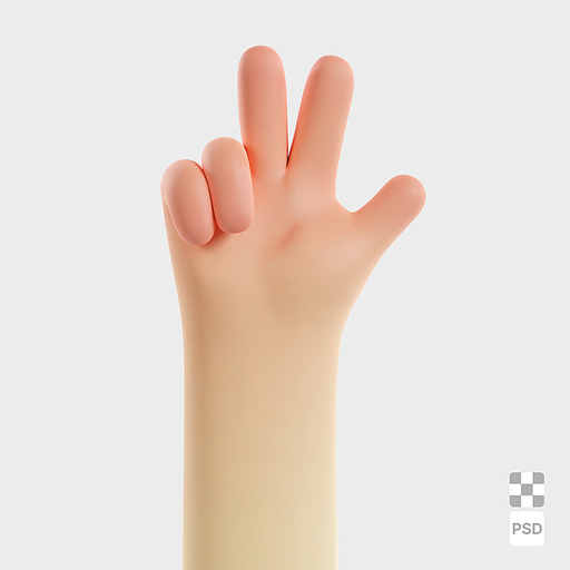 세 손가락 3D 이미지 | Three FINGER 3D IMAGE