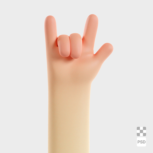 락앤롤 손 3D 이미지 | RockNRoll Hand 3D IMAGE