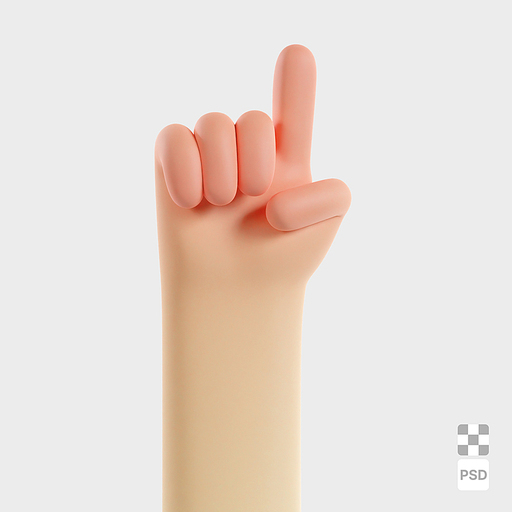 검지 손 3D 이미지 | Index Finger 3D IMAGE