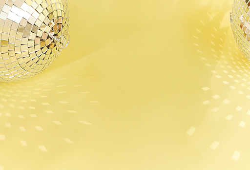 미러볼 배경화면, Mirror ball with yellow background