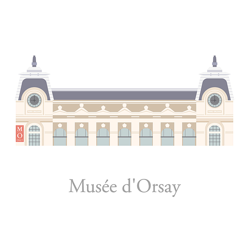 오르세 미술관(Musee d Orsay) 일러스트