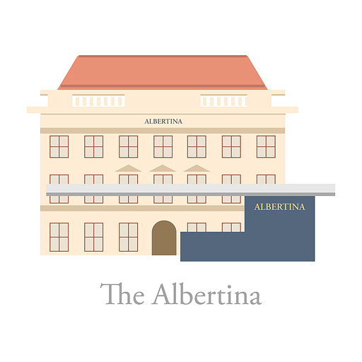 알베르티나 미술관(The Albertina) 일러스트