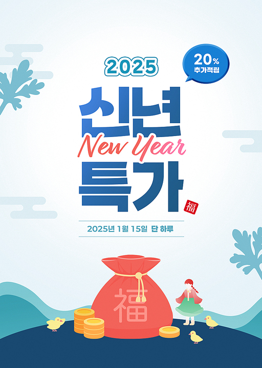 2025 신년특가 세일 이벤트 템플릿