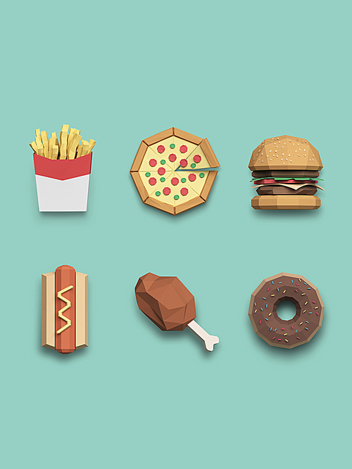 [FUS100] Lowpoly Icon001
