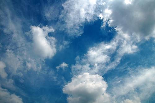 풍경사진 - 맑은 하늘과 구름
