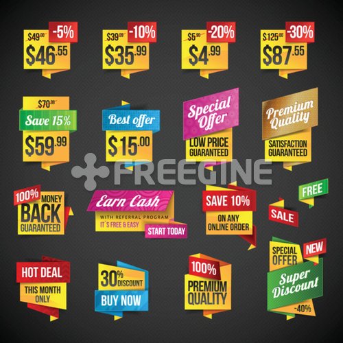 Sale labels 