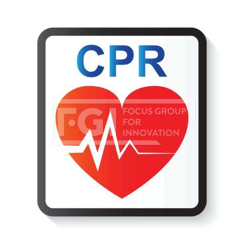CPR ( cardiopulmonary resuscitation ) , heart and ECG ( Electrocardiogram ) ( image for basic life support and advanced cardiac life support )