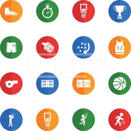 유토이미지 | Basketball simply icons