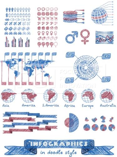 Infographics in doodle style