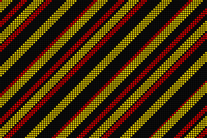 Cool linear pattern in black red and yellow