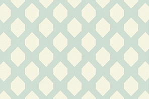 Blue and cream patterned wallpaper