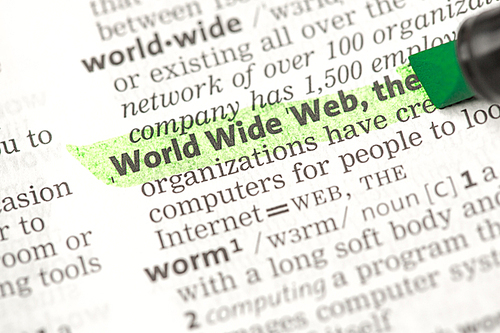 유토이미지 | World Wide Web definition highlighted in green