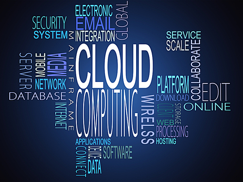 유토이미지 | 상세페이지 | 베이직샵 | 17518209 | Cloud computing terms together