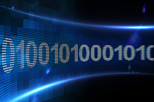 유토이미지 | Binary code on digital screen