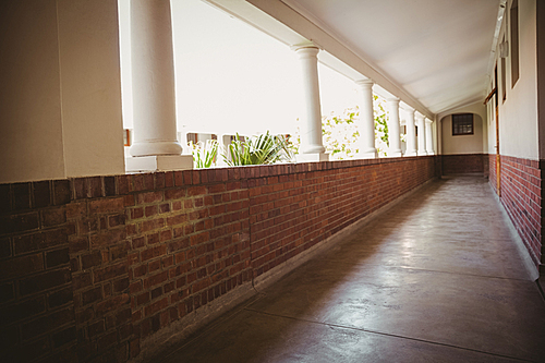 Empty hallway at the elementary school