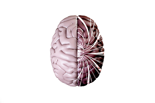 Composite image of brain