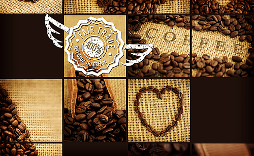 Composite image of fair trade graphic