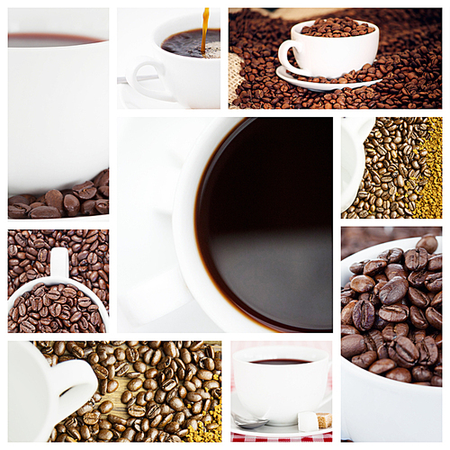 Composite image of espresso