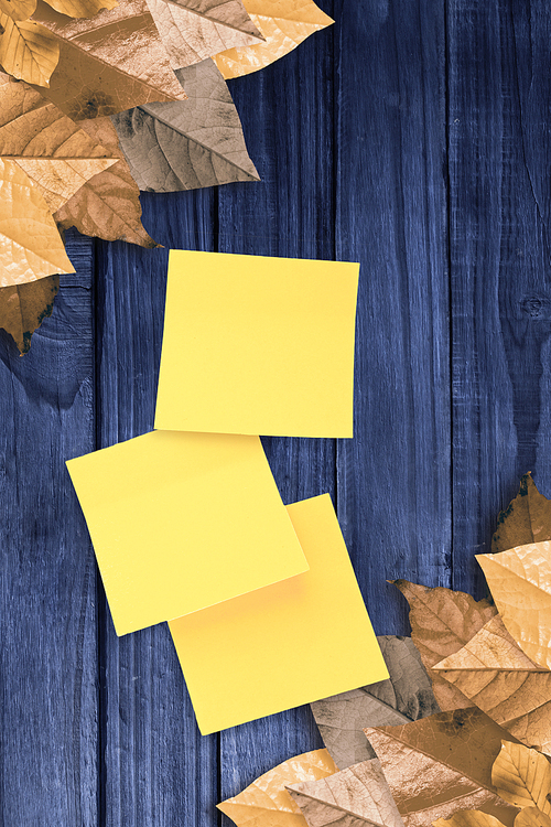 Composite image of sticky note
