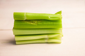 Pieces of celery stacked