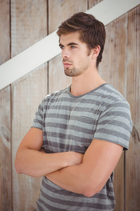 Confident man with arms crossed