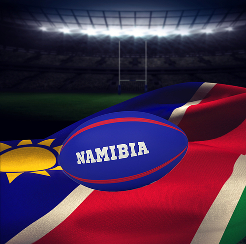 μ ν μ΄λ―Έμ§ | Composite image of rugby ball for namibia