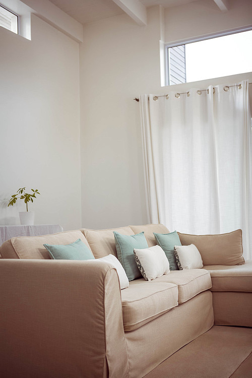 Couch in a modern living room in house