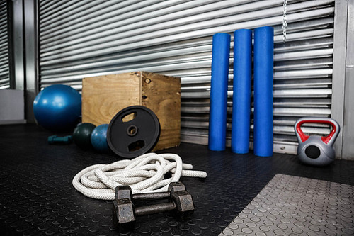 Fitness tools at the crossfit gym