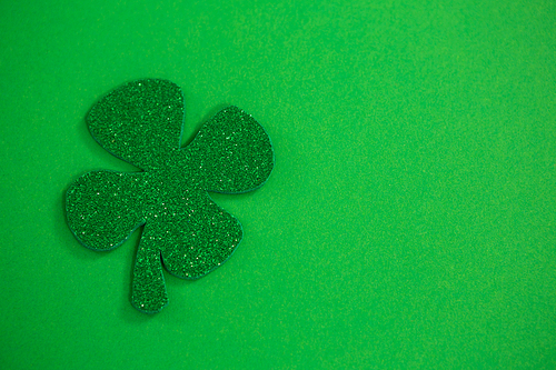 St Patricks Day shamrock o green background