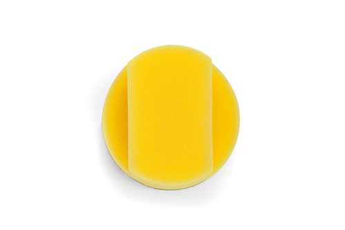 Close-up of scouring pads on white background