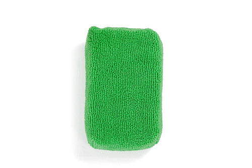 Close-up of sponge pad on white background