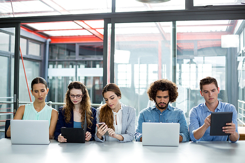 Business team working together in meeting at office