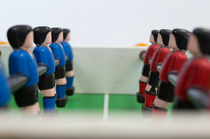 Close-up of table soccer game