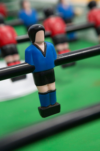 Close-up of table soccer game