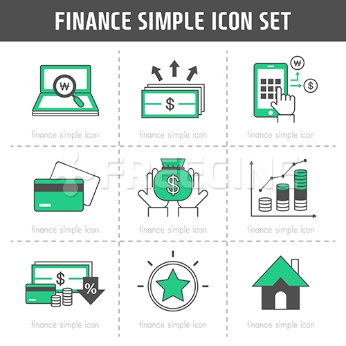 아이콘 심플 금융2 (yuni)