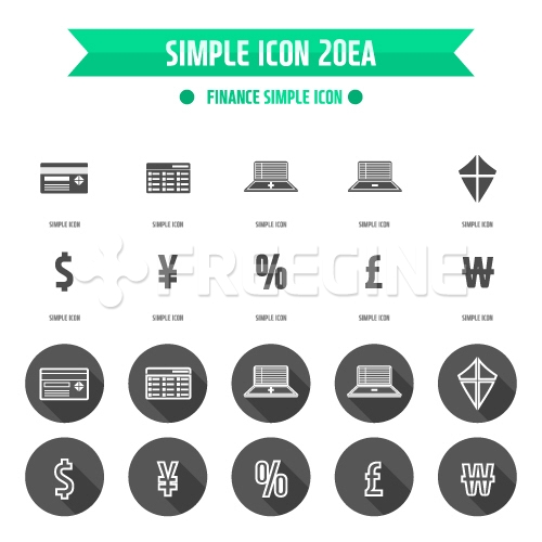 아이콘 심플 금융 (러블리하)