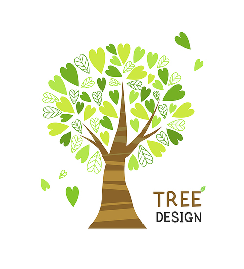 디자인 배경 나무1 (러블리하)