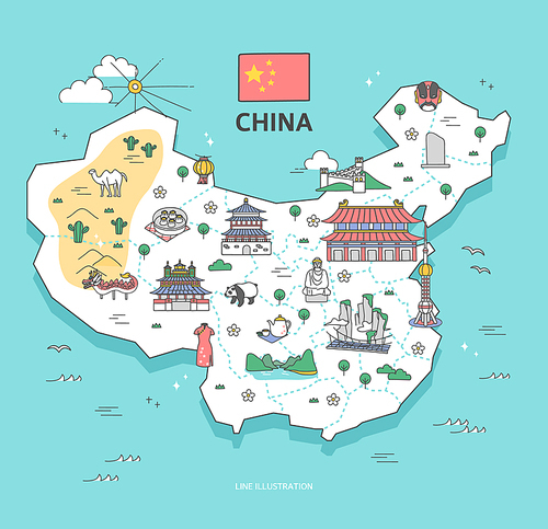 드로잉 랜드마크와 함께하는 중국 여행 (깅깅)