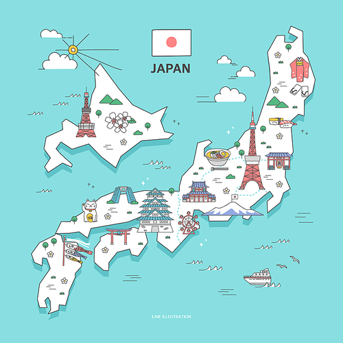 드로잉 랜드마크와 함께하는 일본 여행 (깅깅)