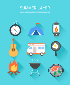 여름 캠핑 레이어 모음4 (GIONE)